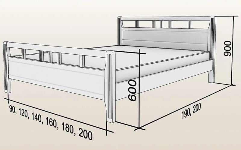 Кровать 1 2 на 2 метра