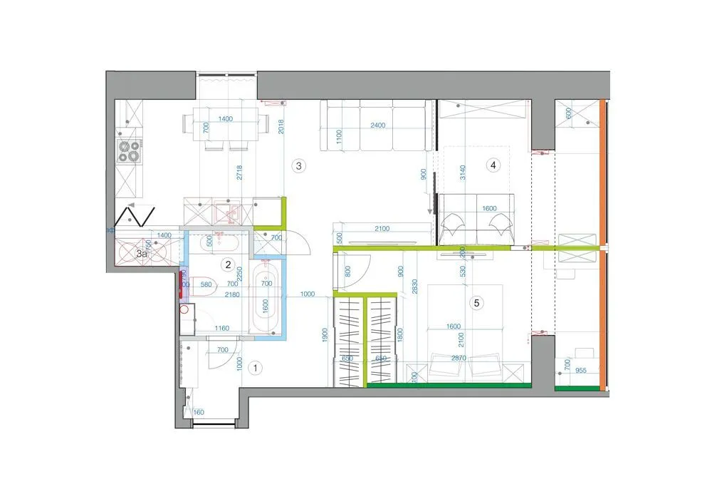 Серия II/12 (II/12А, II/12А, II/12) - планировки квартир с размерами